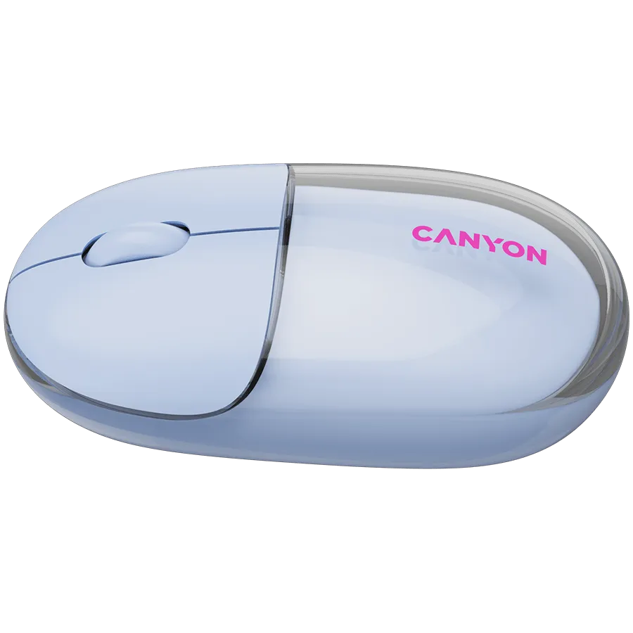 CANYON mouse OnClick 24 BT/ Wireless Transparent/Blue — фото 4