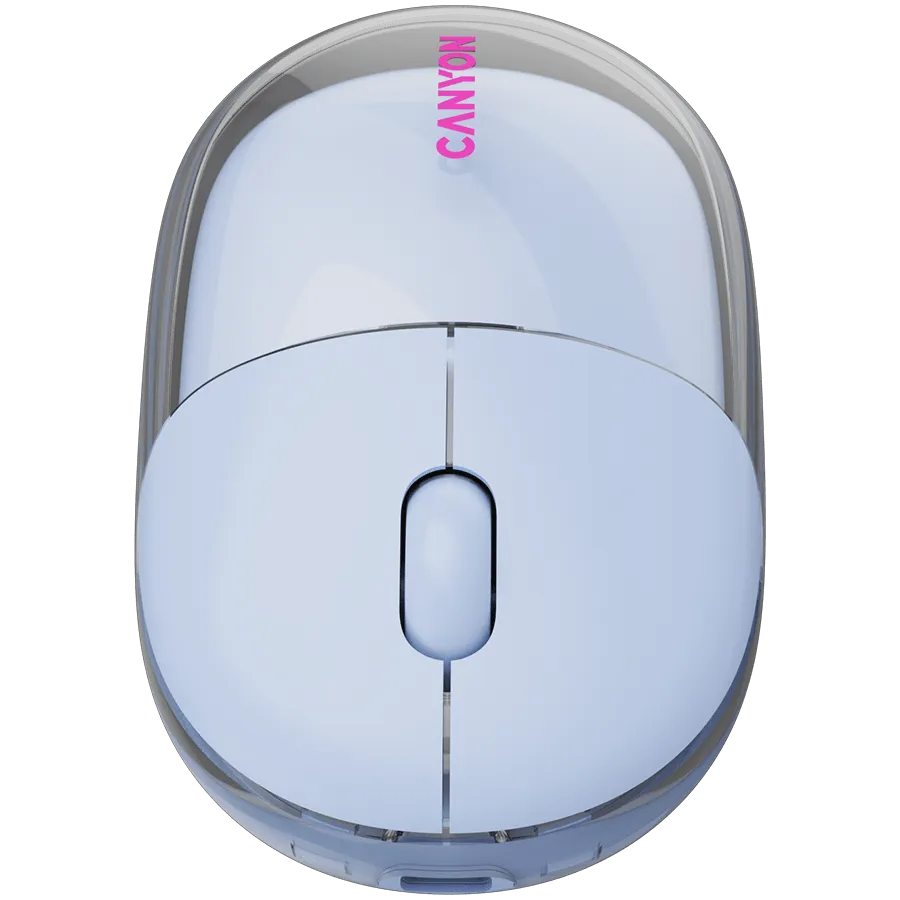 CANYON mouse OnClick 24 BT/ Wireless Transparent/Blue — фото 9