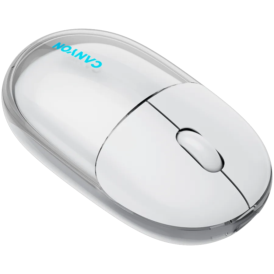 CANYON mouse OnClick 24 BT/ Wireless Transparent/White — фото 8