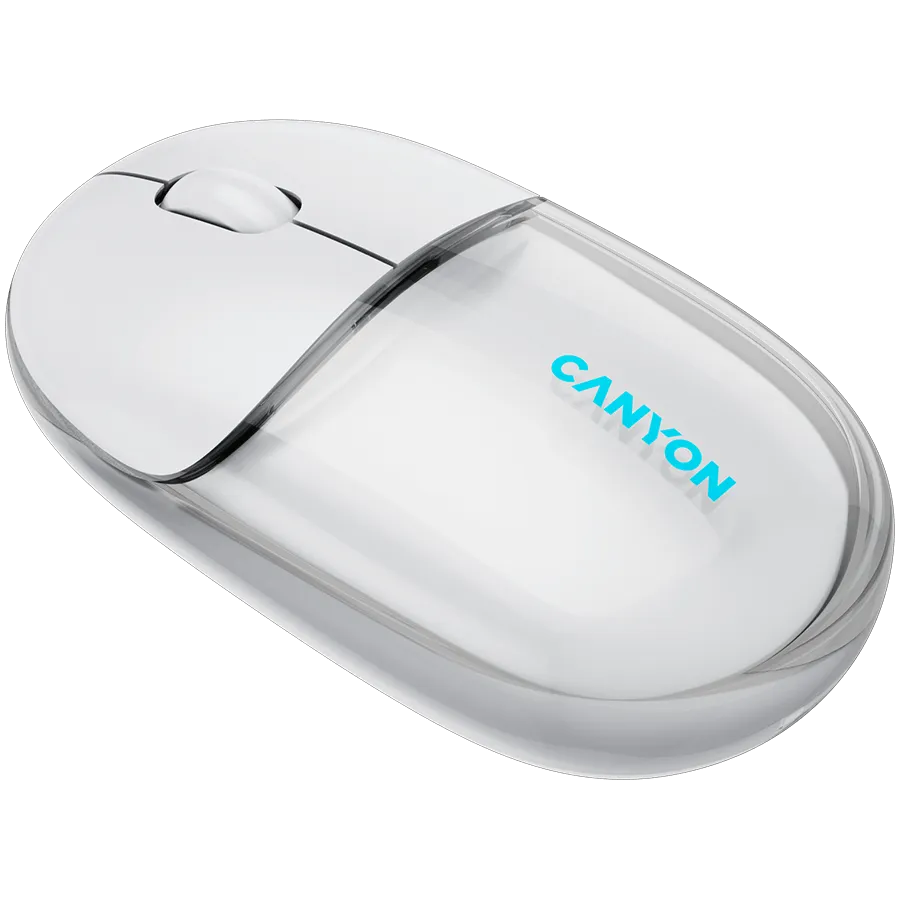 CANYON mouse OnClick 24 BT/ Wireless Transparent/White — фото 3