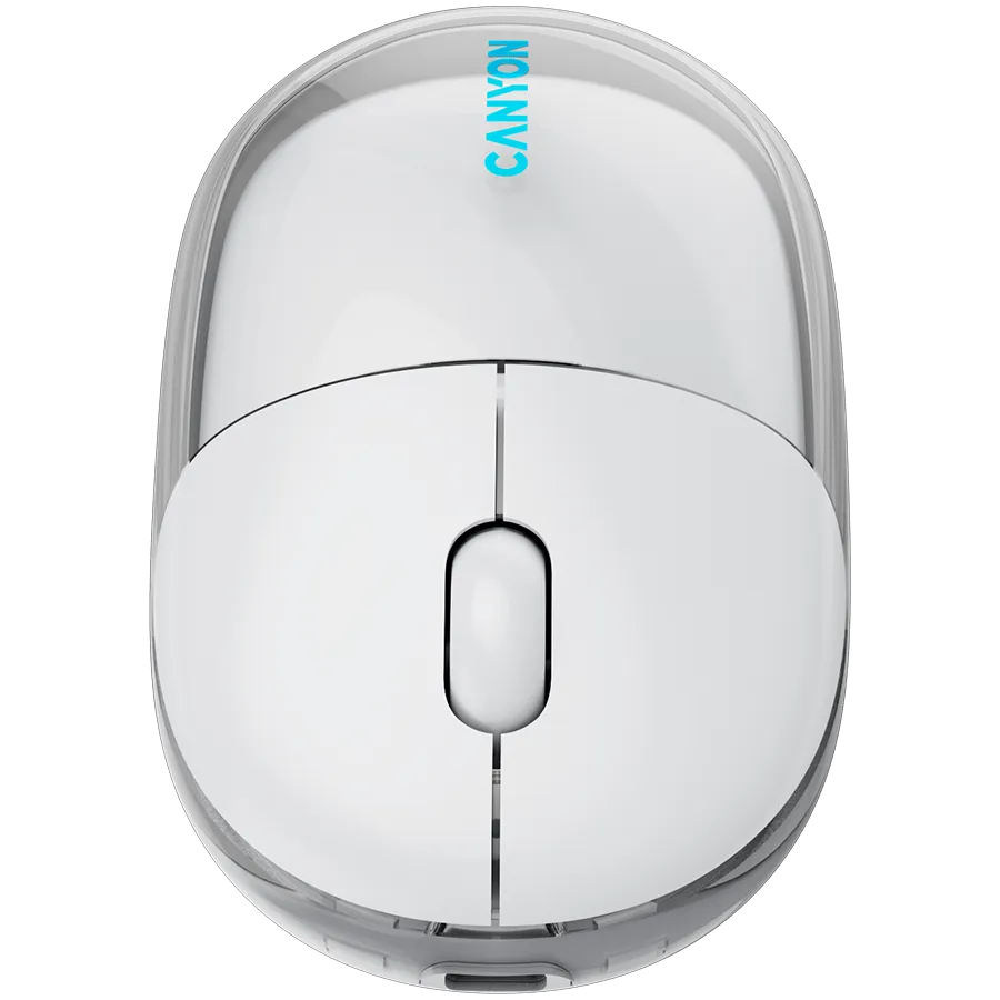 CANYON mouse OnClick 24 BT/ Wireless Transparent/White — фото 9