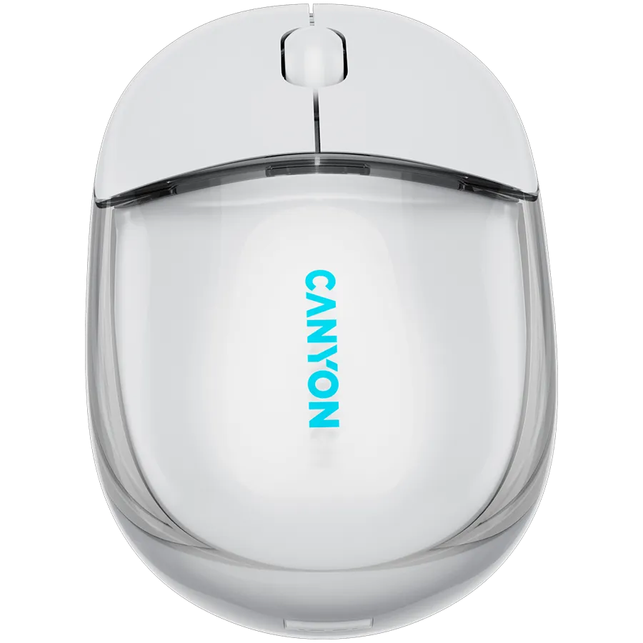 CANYON mouse OnClick 24 BT/ Wireless Transparent/White — фото 2