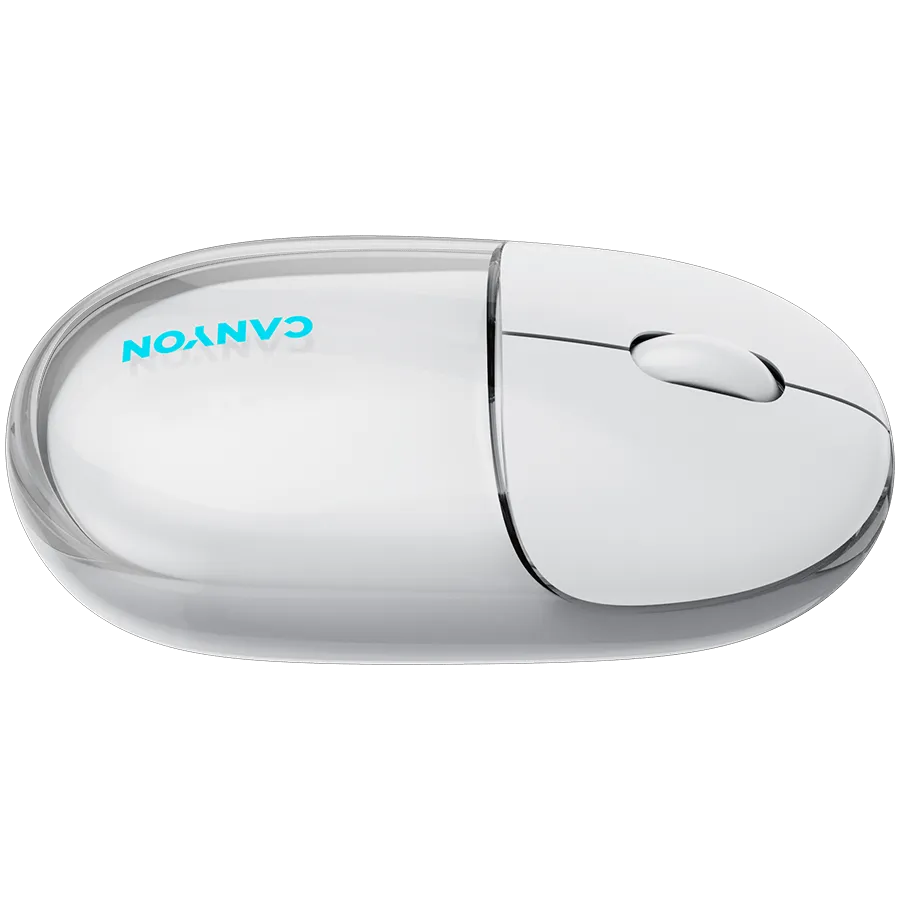 CANYON mouse OnClick 24 BT/ Wireless Transparent/White — фото 7