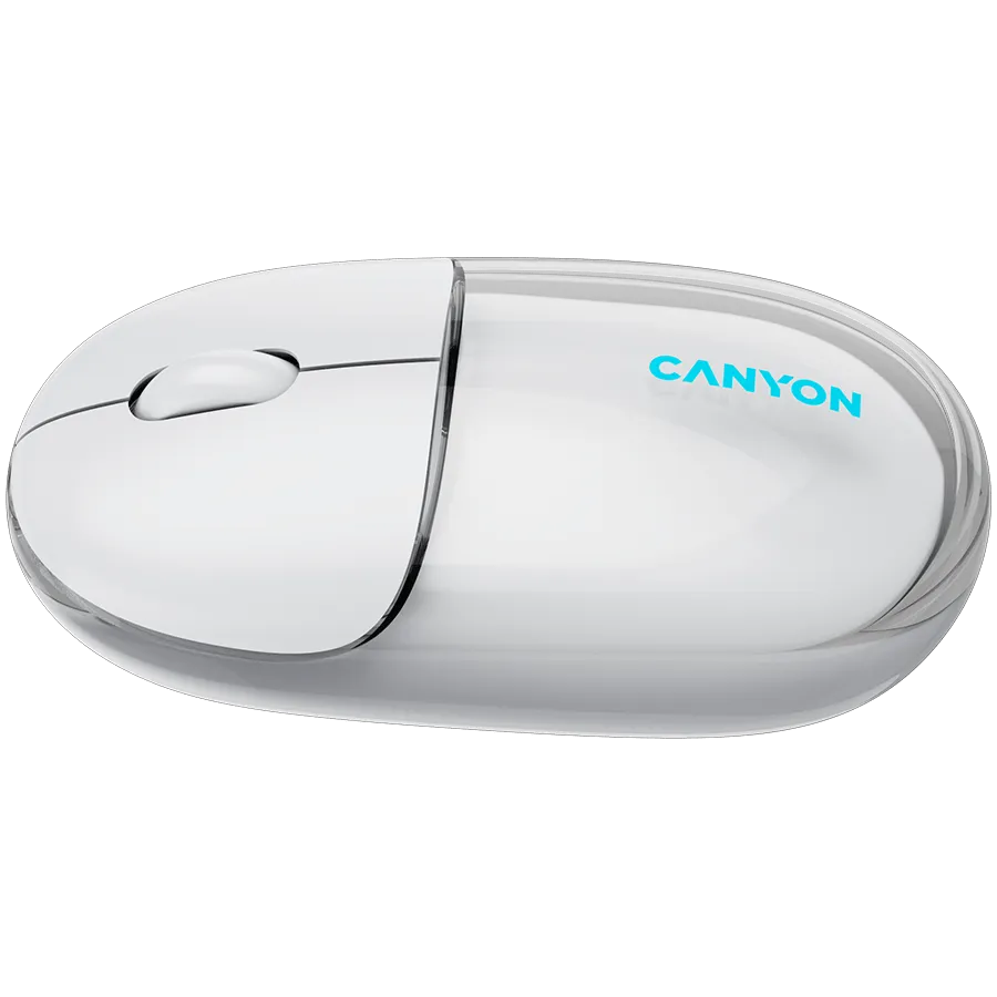 CANYON mouse OnClick 24 BT/ Wireless Transparent/White — фото 4