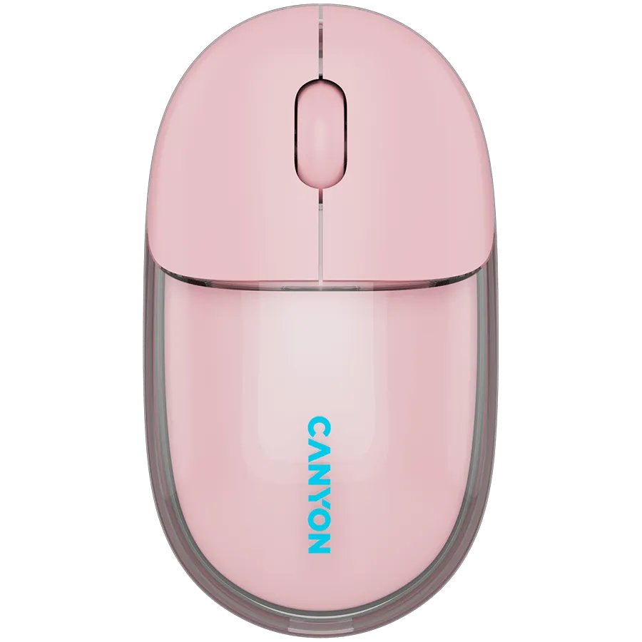 CANYON mouse OnClick 24 BT/ Wireless Transparent/Pink