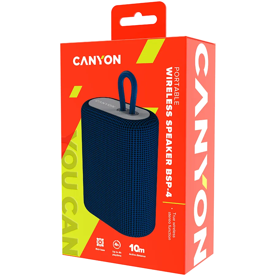 CANYON speaker BSP-4 5W Blue — фото 4