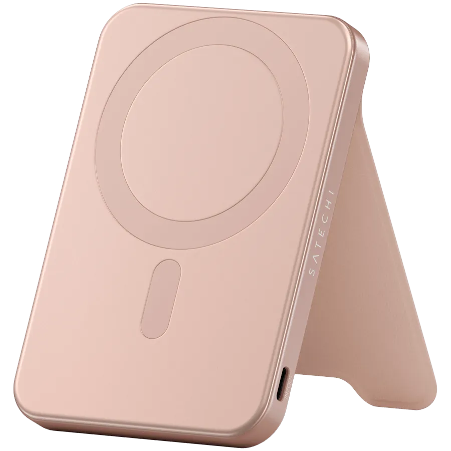 SATECHI Qi2 5K Magnetic Power Bank with Stand (Desert Rose)