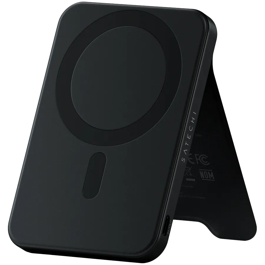 SATECHI Qi2 5K Magnetic Power Bank with Stand (Black)