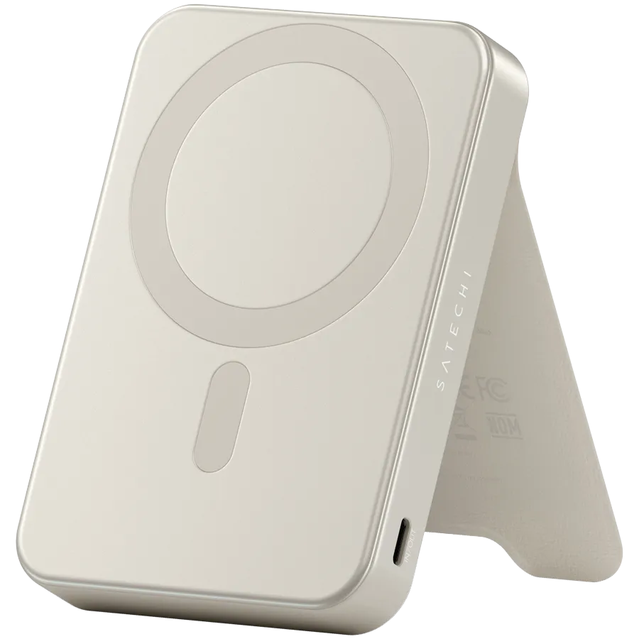SATECHI Qi2 10K Magnetic Power Bank with Stand (Sand)