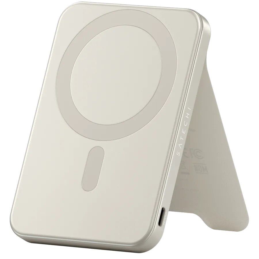SATECHI Qi2 5K Magnetic Power Bank with Stand (Sand)