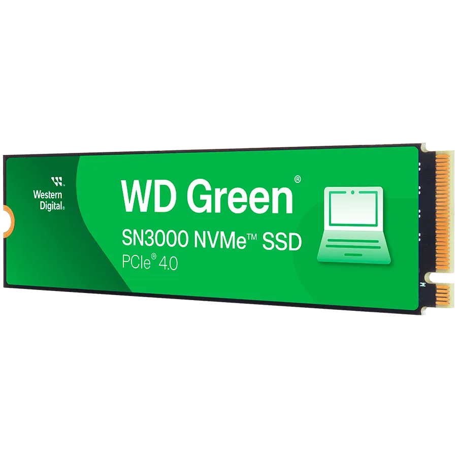 SSD POWERED BY SANDISK Green SN3000 1TB M.2 2280 S3-M PCIe Gen4 x4 NVMe, Read/Write: 5000/4200 MBps, TBW: 150