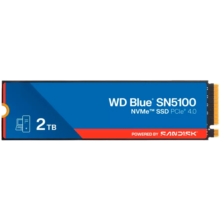 SSD POWERED BY SANDISK Blue SN5100 2TB M.2 2280 PCIe Gen4 x4 NVMe QLC 3D
