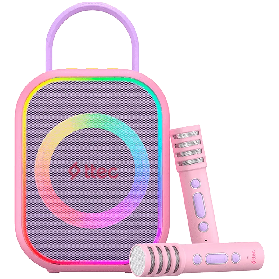 ttec VocalMate Portable Wireless Child Karaoke Set,Balerina Pink