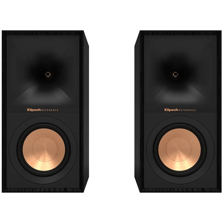 Klipsch Reference R-50M Bookshelf Speakers, Black, Pair