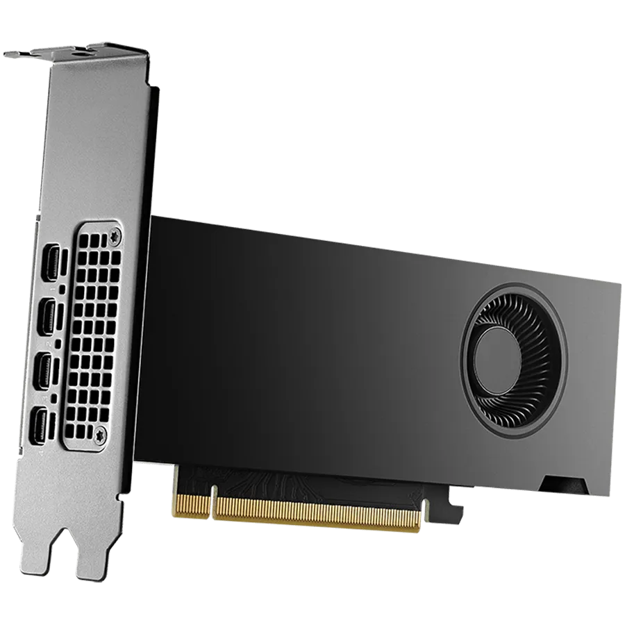 PNY NVIDIA 2000 Ada 16GB LowProfile OEM Version PCI-Express x16 Gen 4.0, Dual Slot, 16 GB GDDR6 ECC 128-bit,HDCP 2.2 and HDMI 2.0 support with opt. Adapter 4x Mini DP 1.4a 1x LP bracket — фото 2