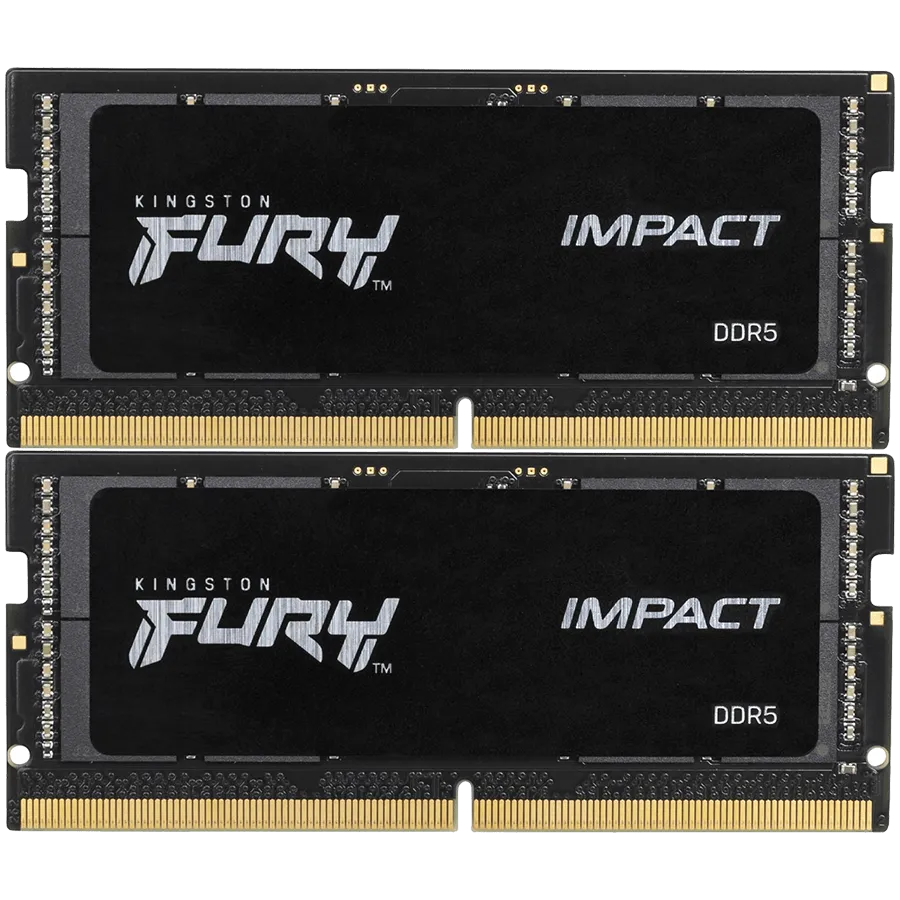 Kingston DRAM 32GB 6400MT/s DDR5 CL38 SODIMM (Kit of 2) FURY Impact XMP