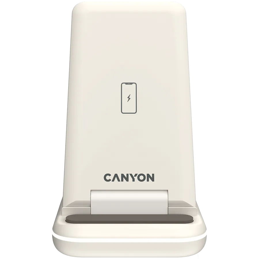 CANYON wireless charger WS-304 15W 3in1 Cosmic Latte — фото 3