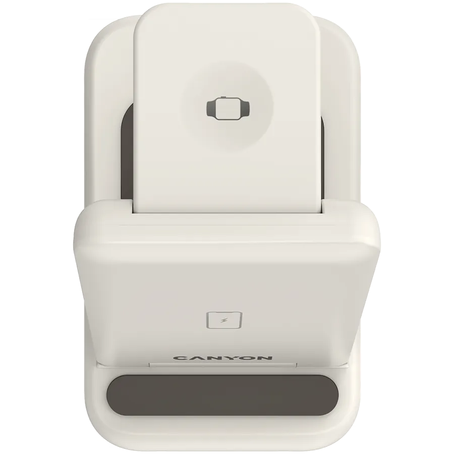 CANYON wireless charger WS-304 15W 3in1 Cosmic Latte — фото 6