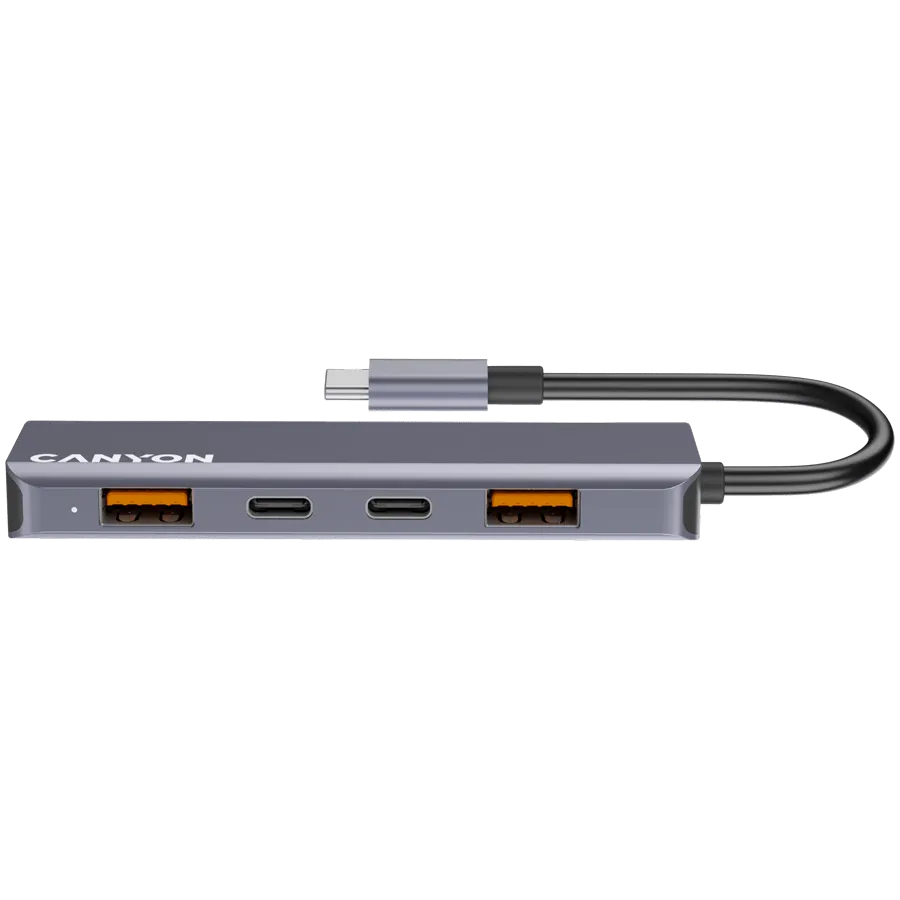 CANYON hub DS-18 5in1 USB-C Grey — фото 2