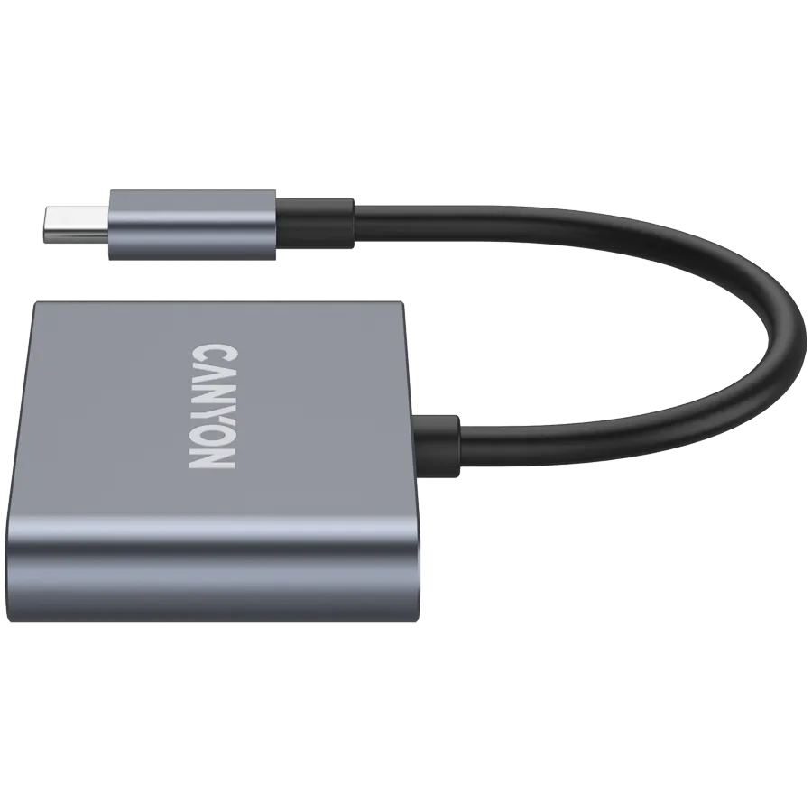 CANYON hub DS-3 3in1 USB-C Dark Grey — фото 4