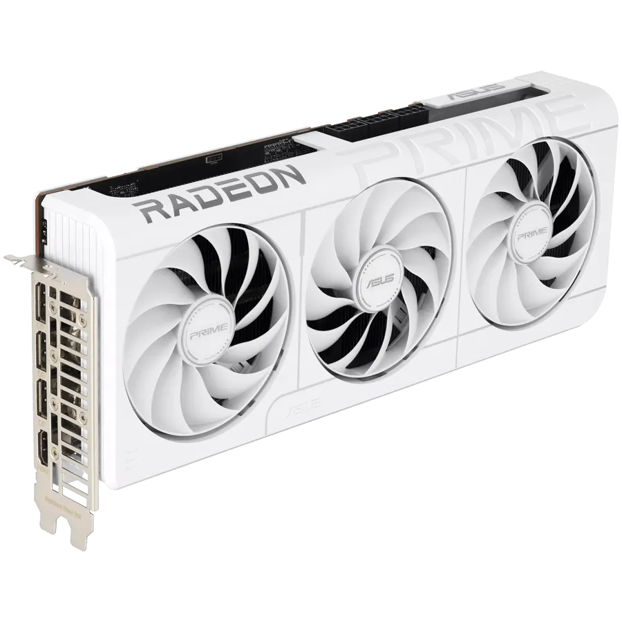 ASUS Video Card AMD Radeon RX 9070 XT White 16GB GDDR6 2220 / 3230 , 2048sp, 32 RT-core, 128 bit, 2.5 slots, 8 pin, HDMI, DisplayPort. — фото 3