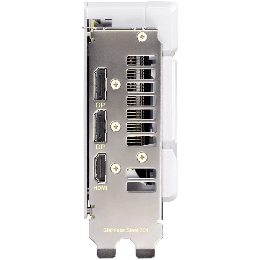 ASUS Video Card AMD Radeon RX 9060 XT White 16GB GDDR6 2220 / 3230 , 2048sp, 32 RT-core, 128 bit, 2.5 slots, 8 pin, HDMI, DisplayPort — фото 6