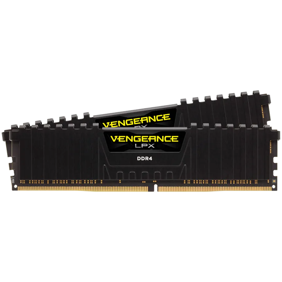 CORSAIR DDR4, 3200MHz 16GB 2x8GB Dimm, 16-20-20-38, XMP 2.0, Vengeance LPX black Heatspreader, Black PCB, 1.35V