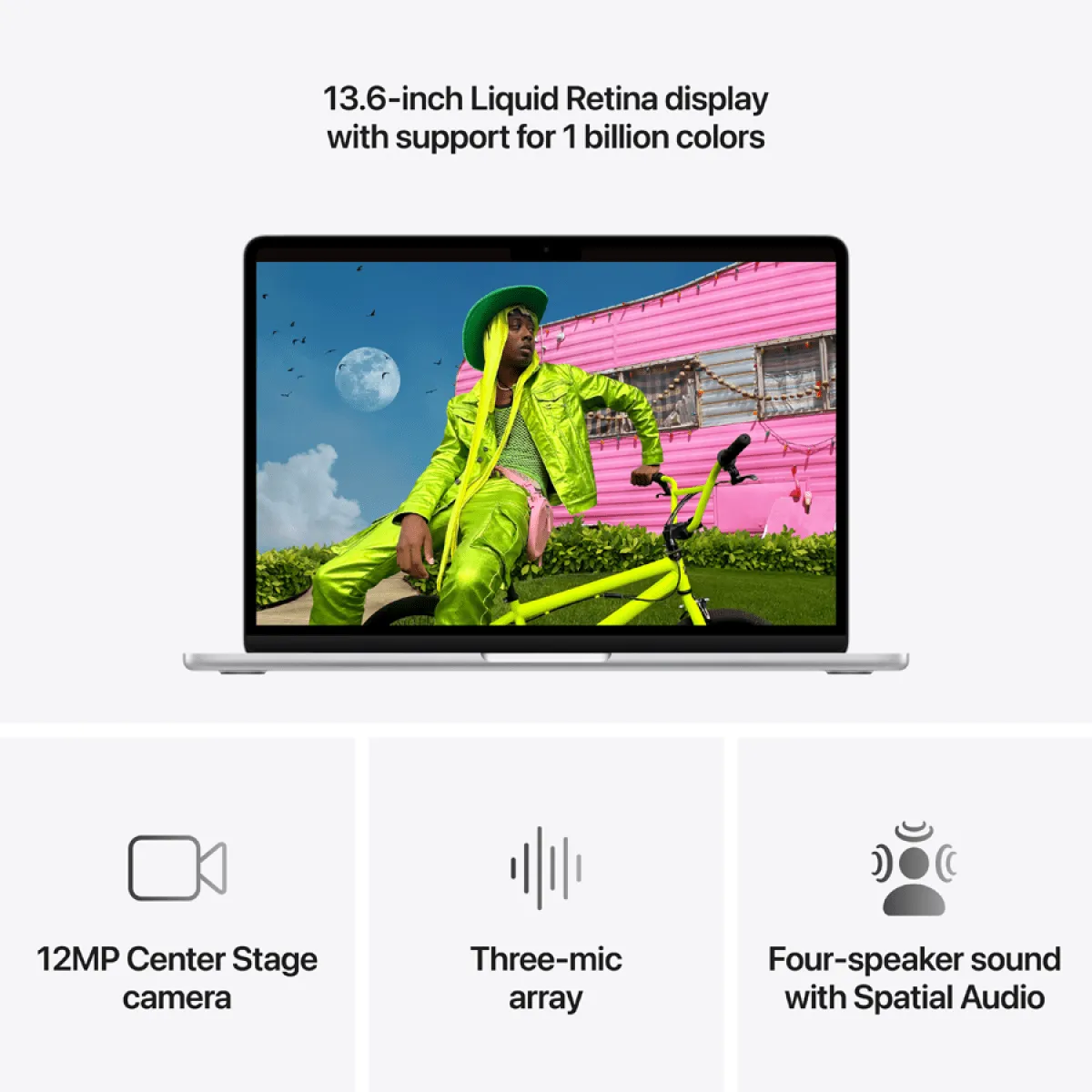 13-inch MacBook Air: Apple M5 chip with 10-core CPU and 10-core GPU, 16GB, 1TB SSD - Silver,Model A3449 — фото 10