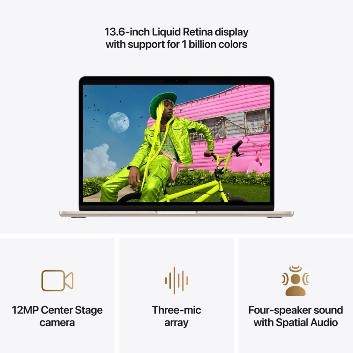 13-inch MacBook Air: Apple M5 chip with 10-core CPU and 10-core GPU, 16GB, 1TB SSD - Starlight,Model A3449 — фото 9