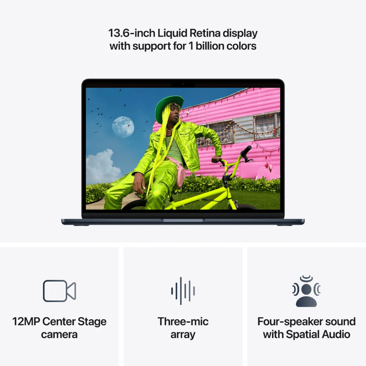 13-inch MacBook Air: Apple M5 chip with 10-core CPU and 10-core GPU, 24GB, 1TB SSD - Midnight,Model A3449 — фото 10