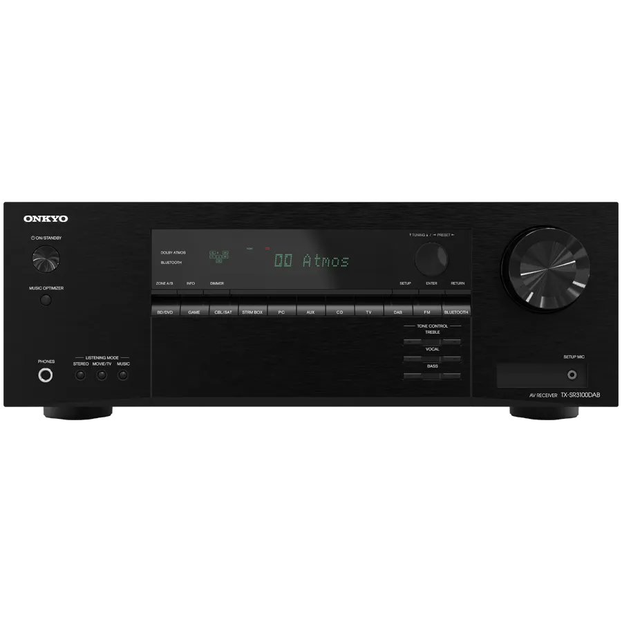 Onkyo TX-SR3100 5.2-Channel AV Receiver, Black