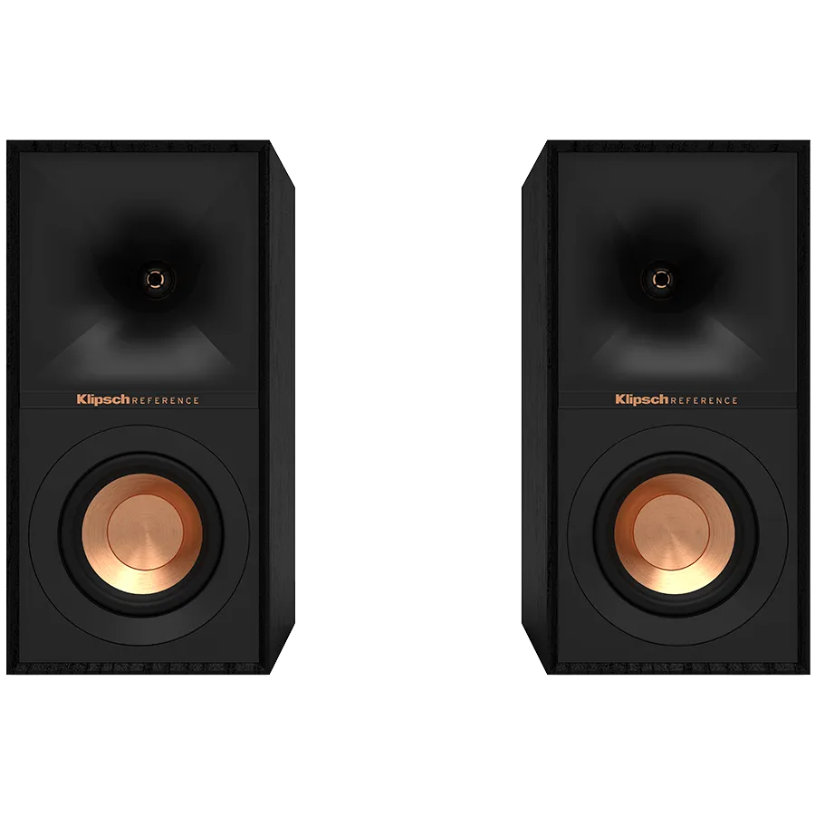 Klipsch Reference R-40M Bookshelf Speakers, Black, Pair