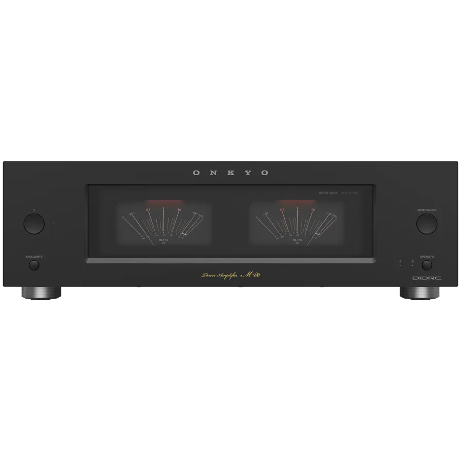 Onkyo Icon Series M-80 Stereo Power Amplifier, Black