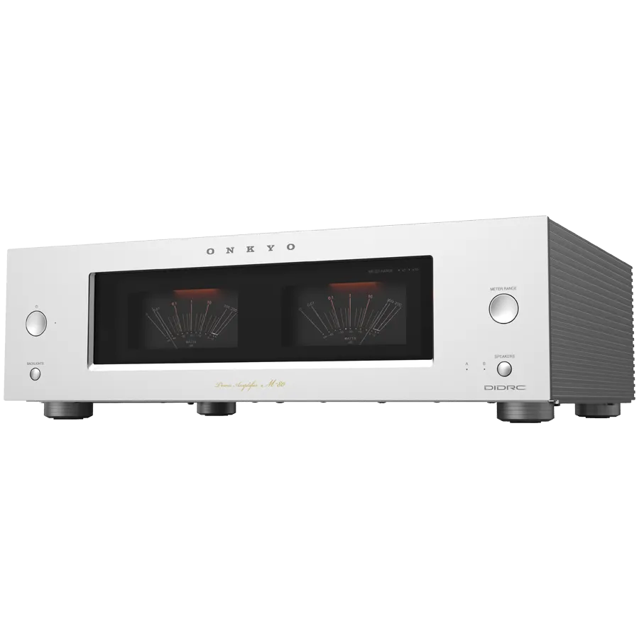 Onkyo Icon Series M-80 Stereo Power Amplifier, Silver