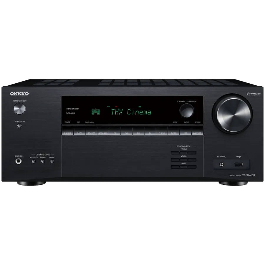 Onkyo TX-NR6100 7.2-Channel THX Certified AV Receiver,Black