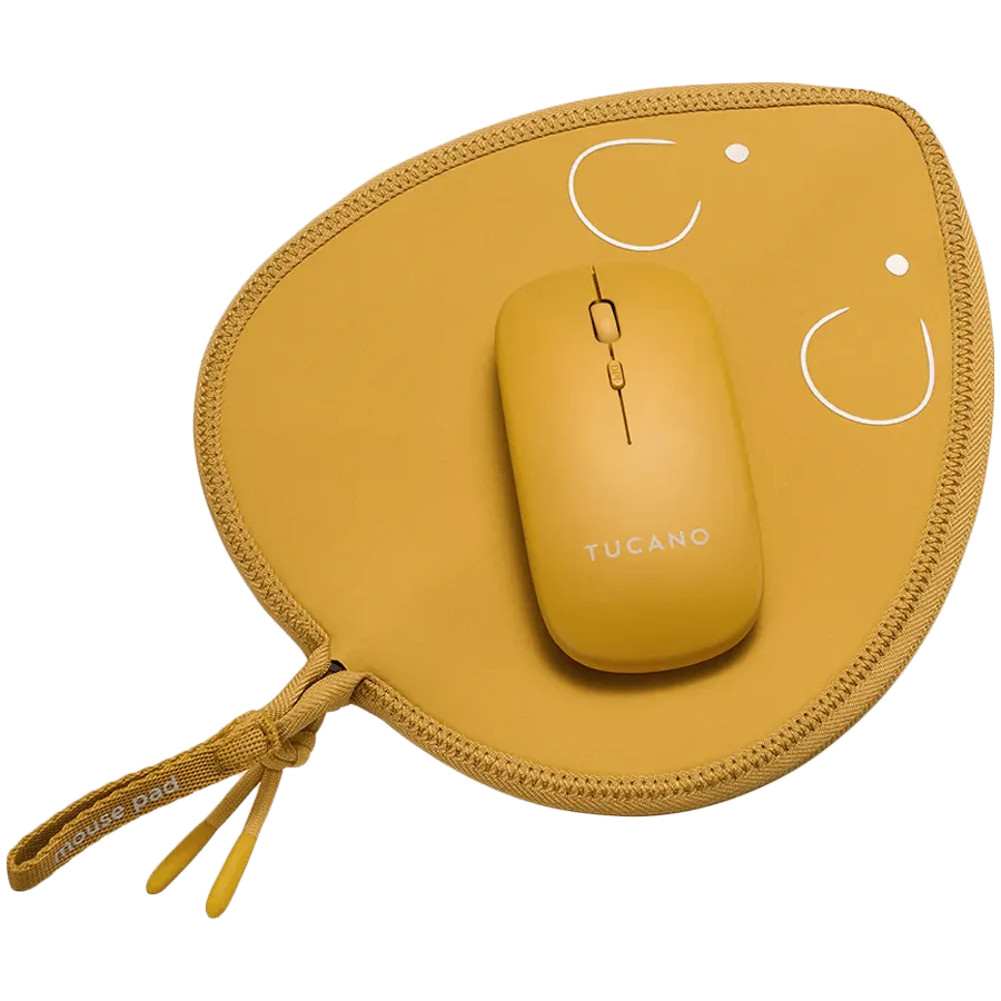 TOPO MOUSE PAD + WIRELESS MOUSE YELLOW