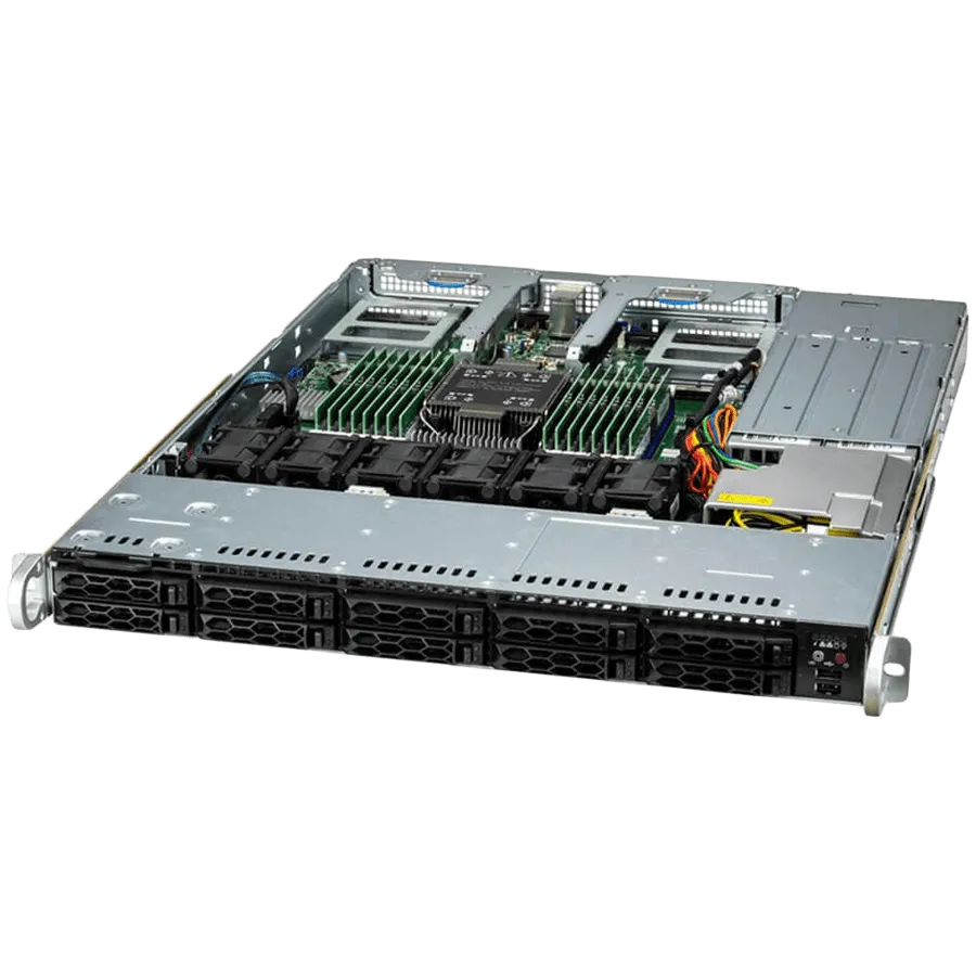 Supermicro assembled server based on SYS-111C-NR-G1 X13 UP CloudDC 1U, 4510,1 28G,2x960G,10G,HF,RoHS