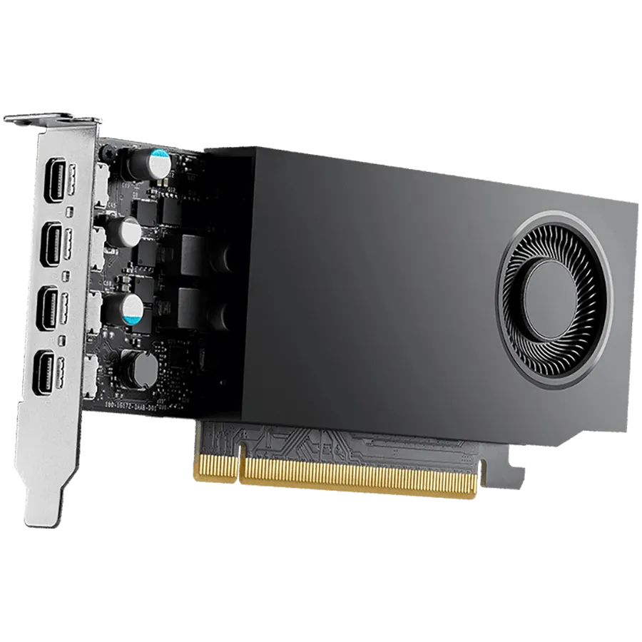 PNY NVIDIA A400 4GB Low Profile OEM Version, PCI-Express 3.0 x16, LP, 4 GB GDDR6 64-bit, 3x Mini DP 1.4, 1x ATX bracket — фото 2