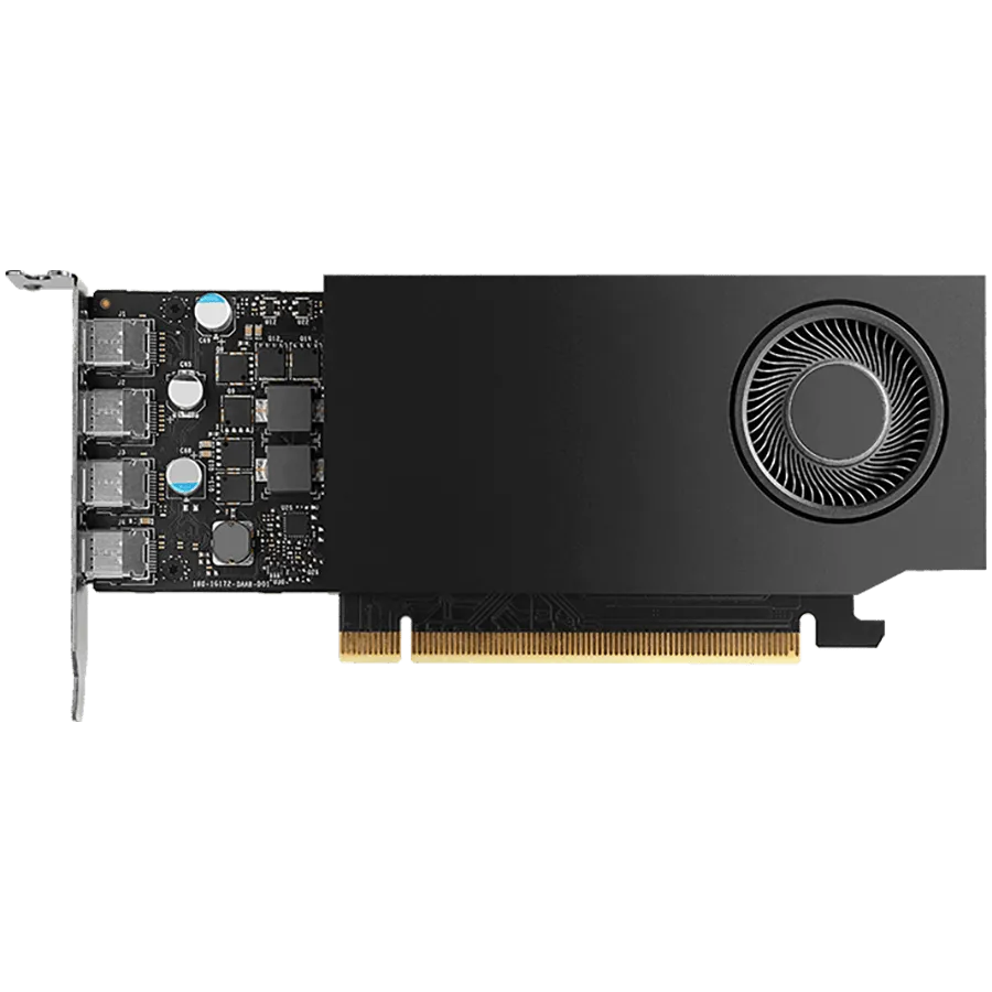 PNY NVIDIA A400 4GB Low Profile OEM Version, PCI-Express 3.0 x16, LP, 4 GB GDDR6 64-bit, 3x Mini DP 1.4, 1x ATX bracket