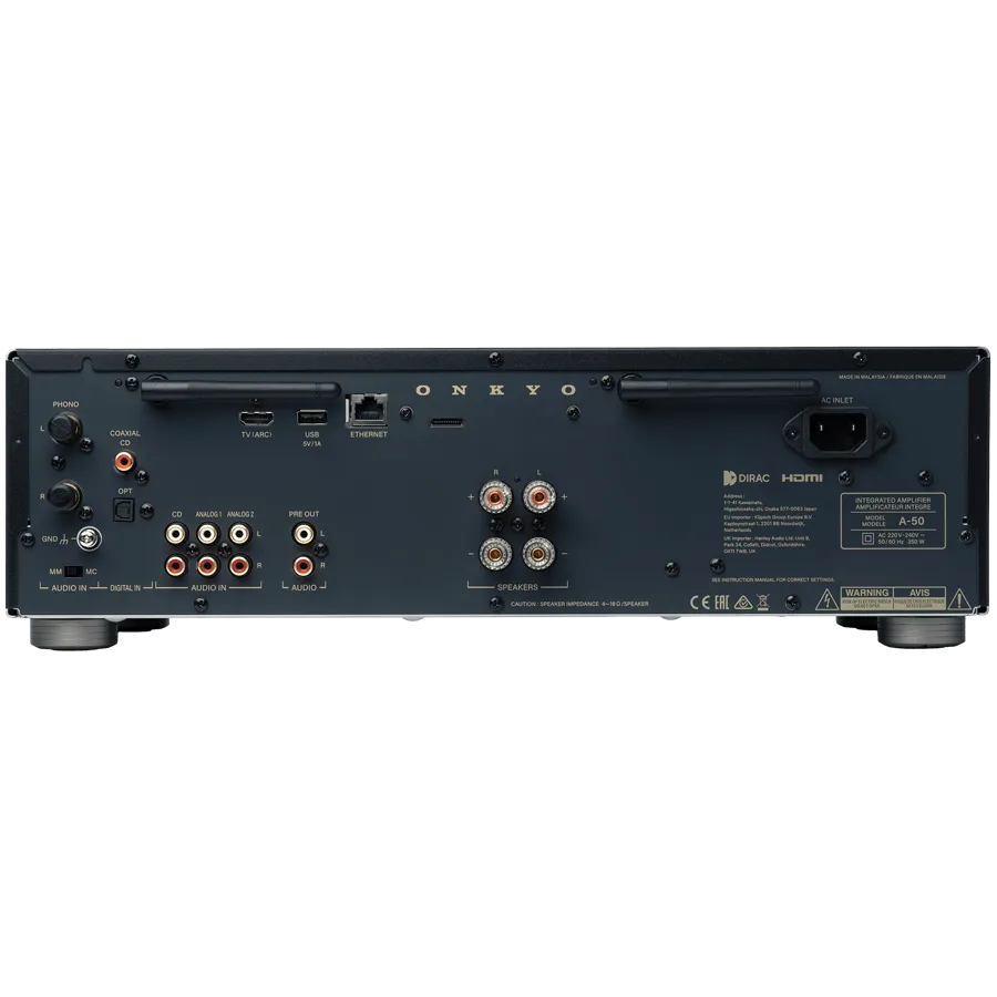 Onkyo Icon Series A-50 Network Integrated Amplifier, Black — фото 3