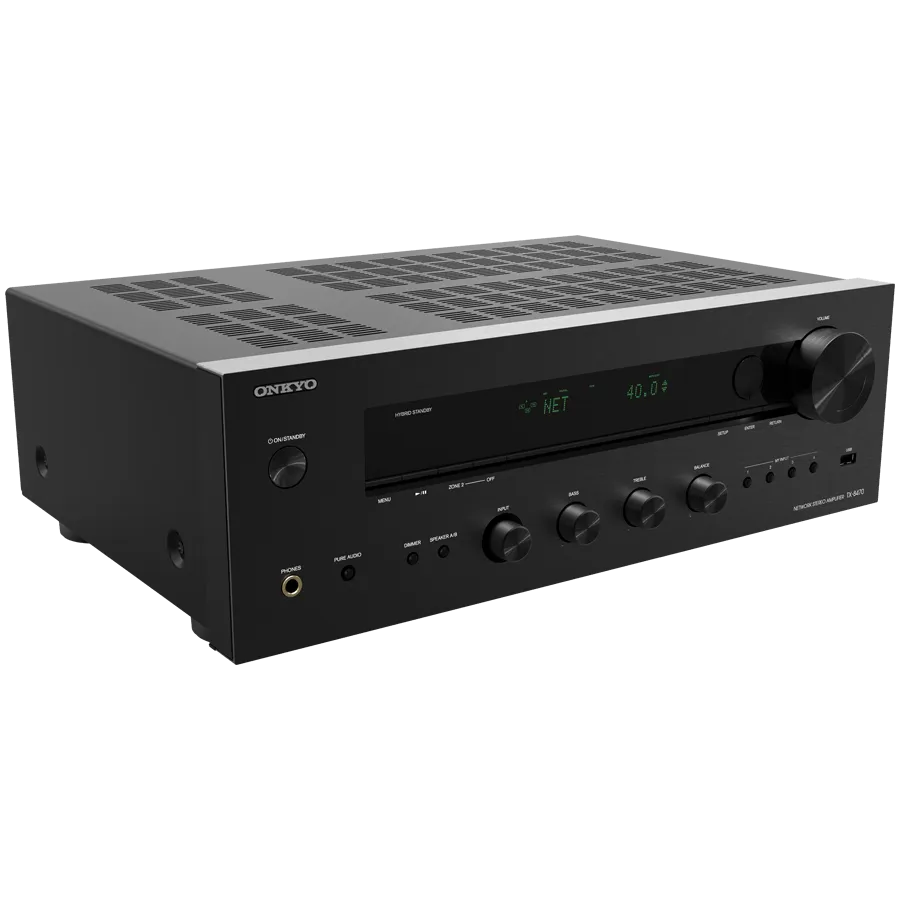 Onkyo TX-8470 Hi-Fi Network Stereo Receiver, Black — фото 2