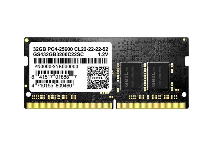 Оперативная память для ноутбука  8GB DDR4 3200MHz GEIL PC4-25600 SO-DIMM 22-22-22-52 GS48GB3200C22SC