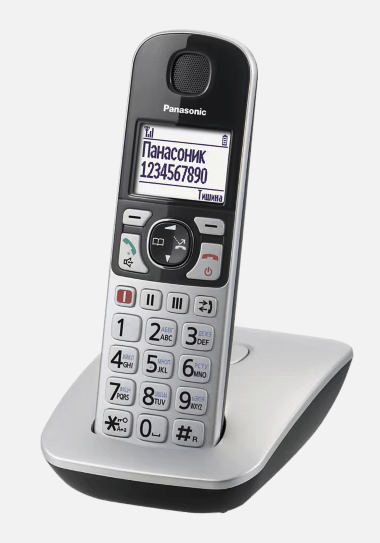 Радиотелефон PANASONIC KX-TGE510 (RUS) Серебристый