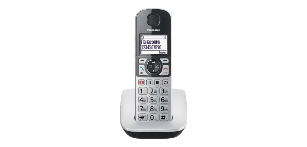 Радиотелефон PANASONIC KX-TGE510 (RUS) Серебристый