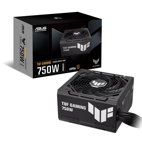 Блок питания ASUS 750W, TUF Gaming 750W Bronze, Non Modular, 80+ BRONZE, КПД 89%, TUF-GAMING-750B