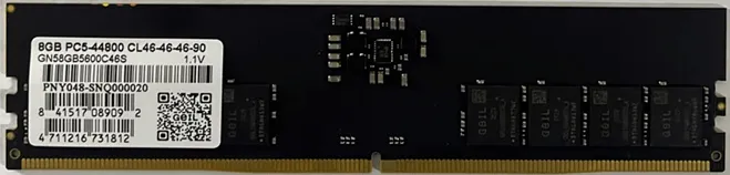 Оперативная память  8GB GEIL 5600MHz DDR5 DIMM PC5-44800 46-46-46-90 GN58GB5600C46S Bulk
