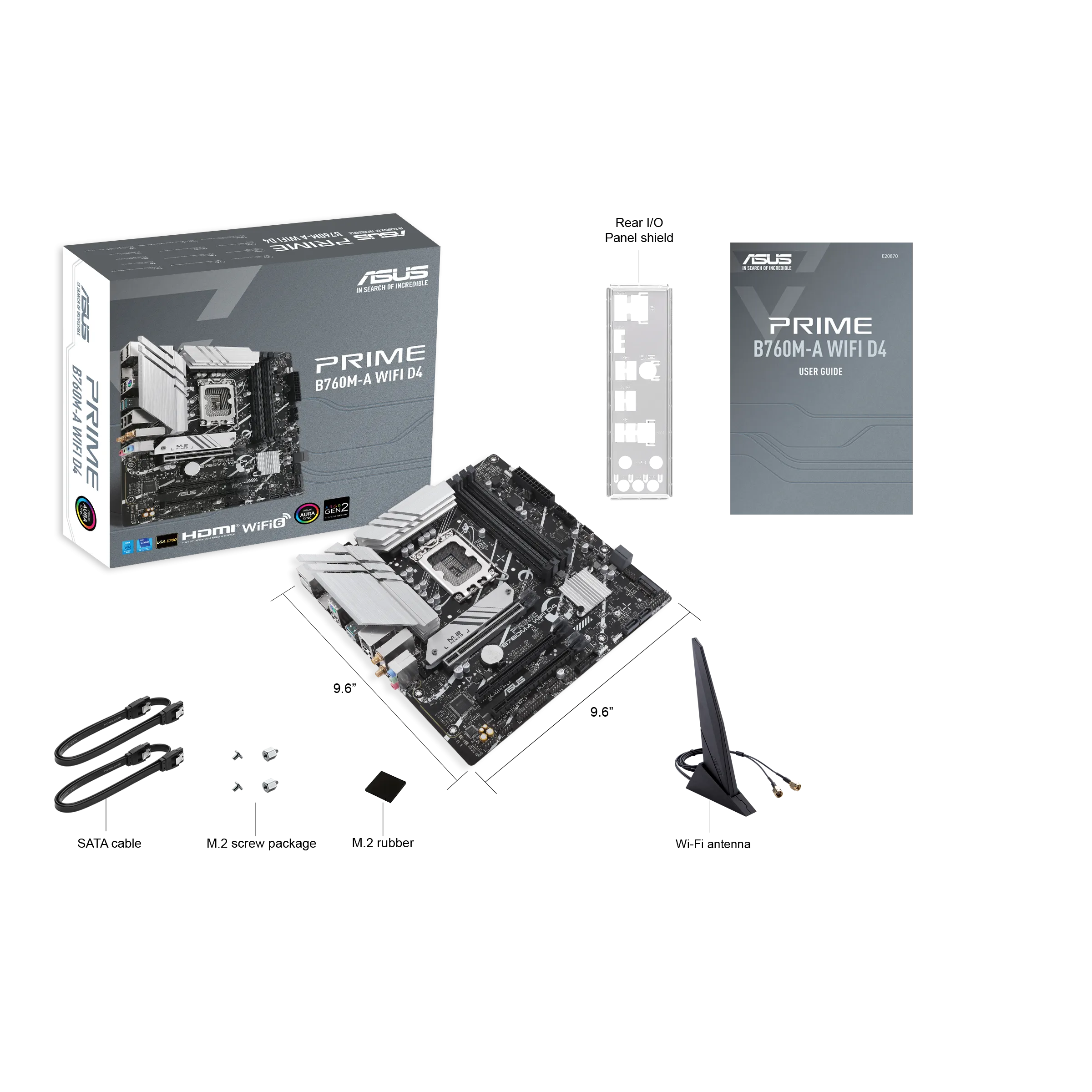 Материнская плата ASUS PRIME B760M-A WIFI D4, LGA1700 4xDDR4 4xSATA3 2xM.2 RAID 2xHDMI DP mATX — фото 6