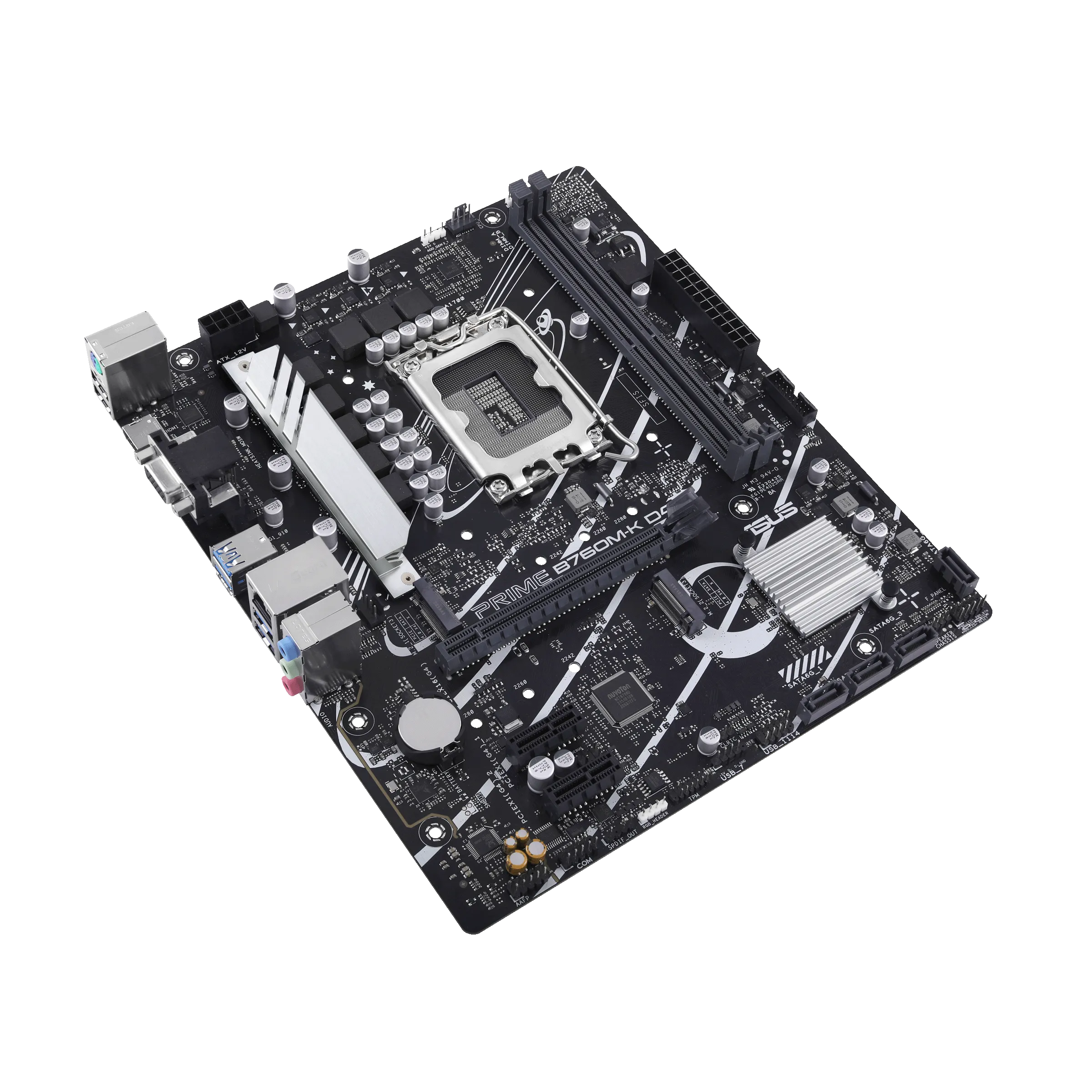 Материнская плата ASUS PRIME B760M-K D4, LGA1700 2xDDR4 4xSATA3 2xM.2 RAID VGA HDMI mATX — фото 4