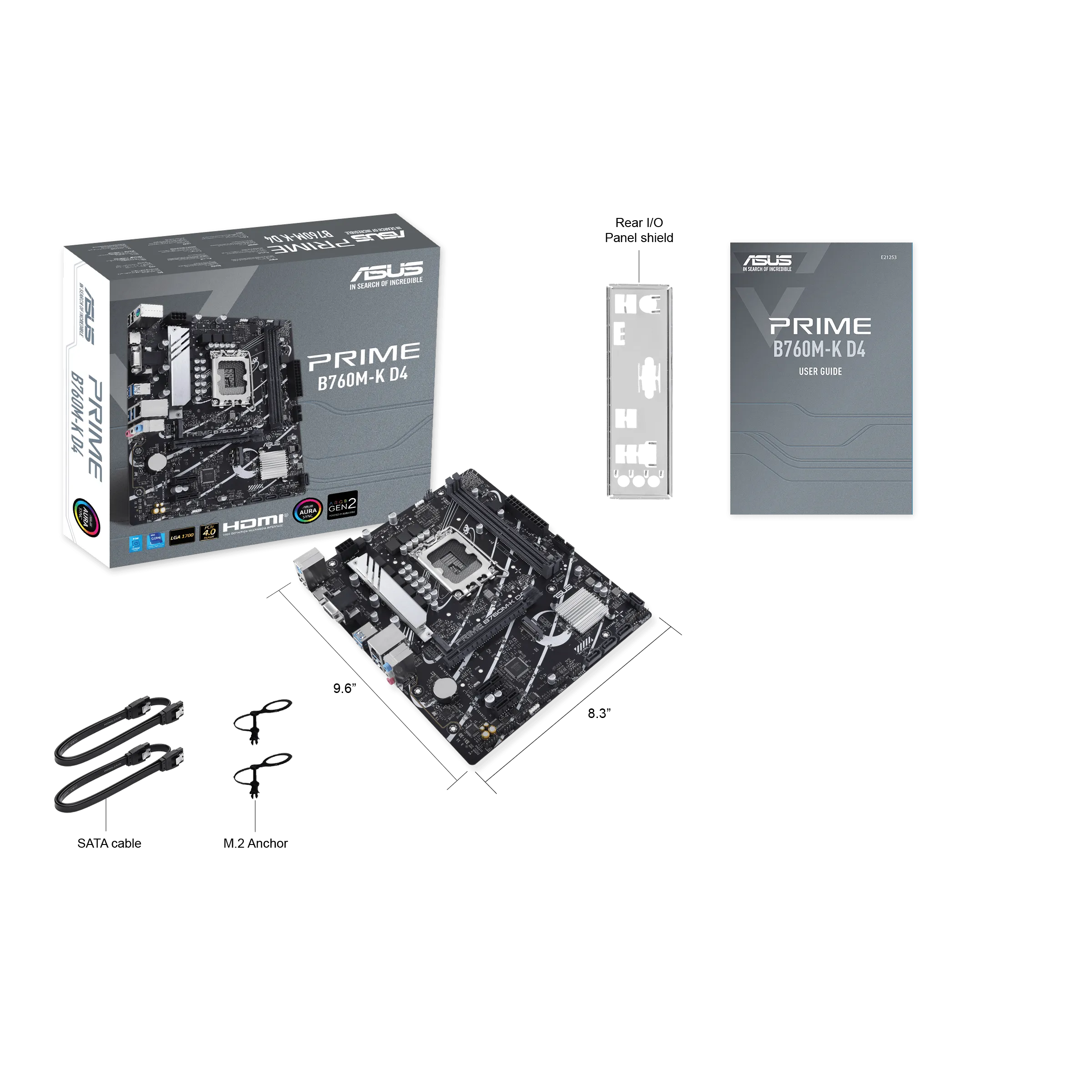 Материнская плата ASUS PRIME B760M-K D4, LGA1700 2xDDR4 4xSATA3 2xM.2 RAID VGA HDMI mATX — фото 6