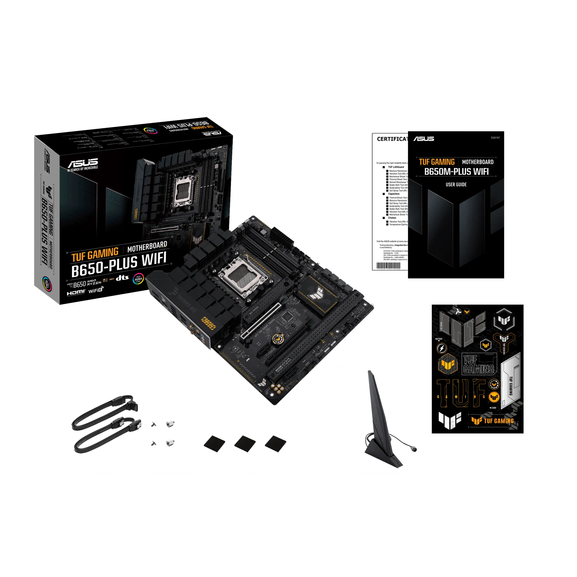 Материнская плата ASUS TUF GAMING B650-PLUS WIFI AM5 4xDDR5 4xSATA3 RAID 3xM.2 DP HDMI ATX — фото 11